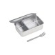 Estia Φαγητοδοχείο Click&Seal Γυάλινο 1050ml 21.6x16.5x7.4cm Με Καπάκι Πλαστικό Ivory