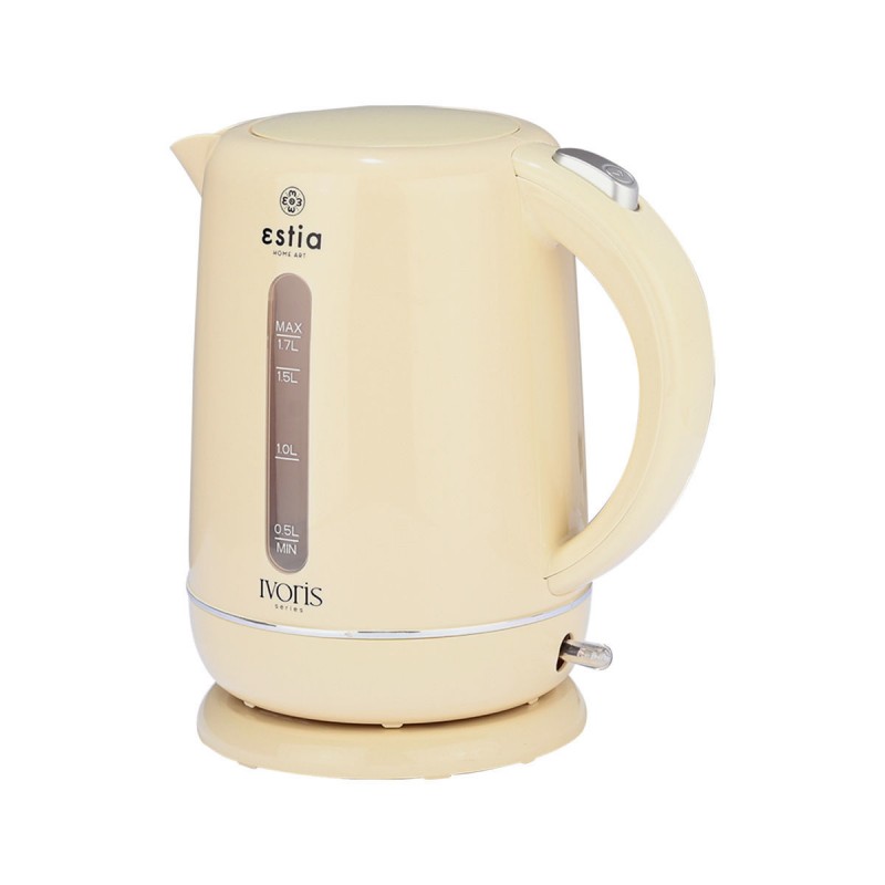 Βραστήρας Πλαστικός Ivoris 1.7lt 2200W Μπεζ Estia 