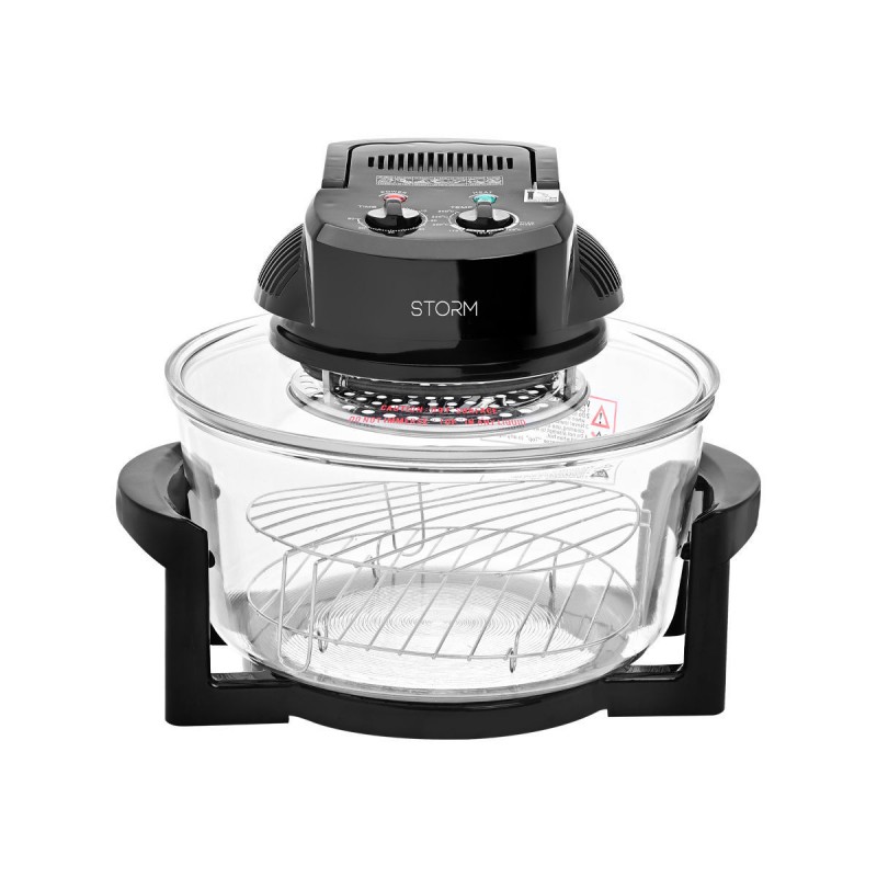 Φουρνάκι Ρομπότ Crystal Cook 1400w 12lt με Αντιστάσεις Μαύρο Estia