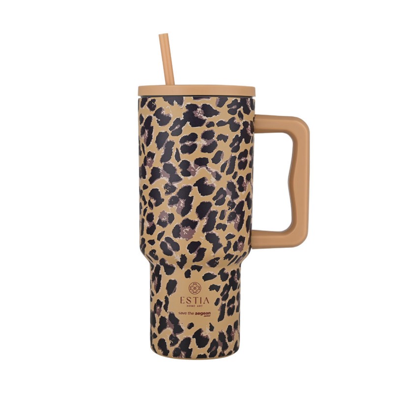 Θερμός Straw Tumbler XL Save The Aegean 900ml Spotted Prowl Estia