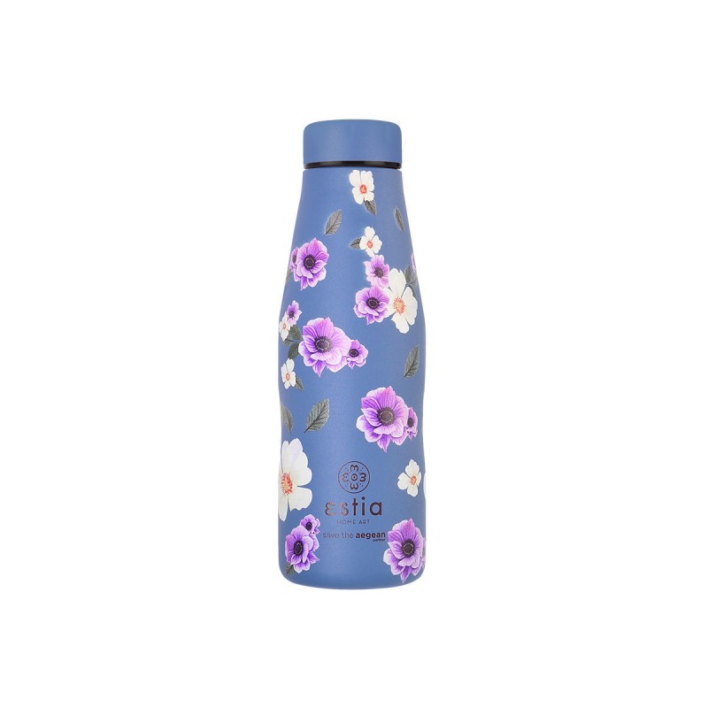 Θερμός Travel Flask Save The Aegean 500ml Garden Blue Estia 