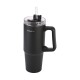Θερμός Homely Straw Tumbler 900ml Midnight Black Estia