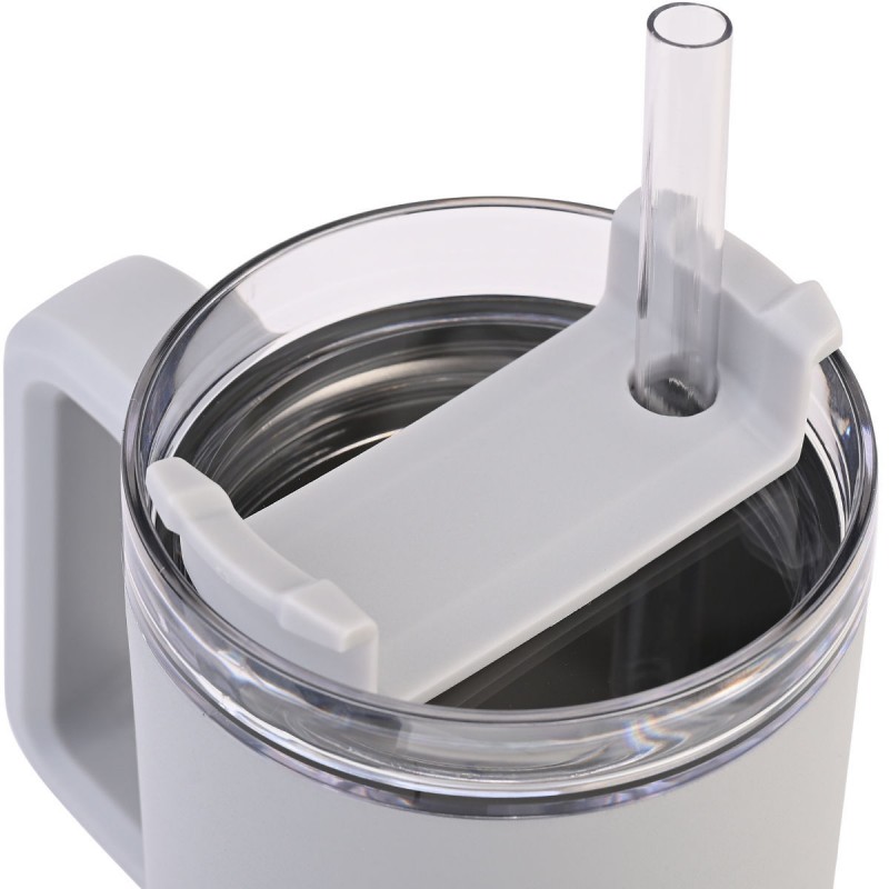 Θερμός Homely Straw Tumbler 900ml Pebble Gray Estia