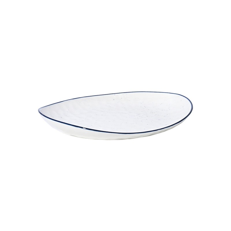 Πιάτο Φρούτου Pebbles από Πορσελάνη Λευκό 22cm Estia 