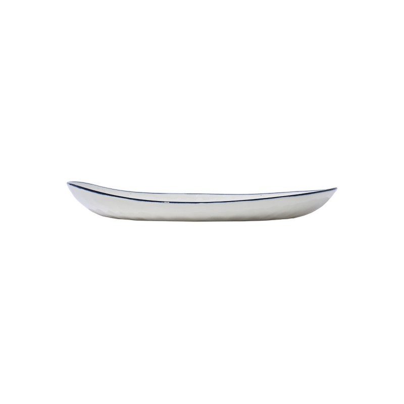 Πιάτο Φρούτου Pebbles από Πορσελάνη Λευκό 22cm Estia 