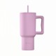 Ανακυκλώσιμο Handled Tumbler Θερμός Ανοξείδωτο BPA Free Straw Tumbler Xl Save The Aegean 900ml Lavender Με Καλαμάκι Και Λαβή Estia 