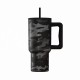 Κούπα - Θερμός Με Καλαμάκι XL Dark Camo Save The Aegean 900ml Grey-Black Estia