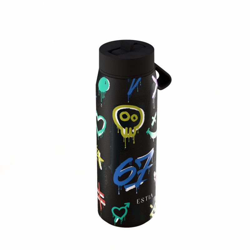  Θερμός Ανοξείδωτο BPA Free 500ml Six Seven Estia Pulse Save The Aegean Ανακυκλώσιμο Μπουκάλι