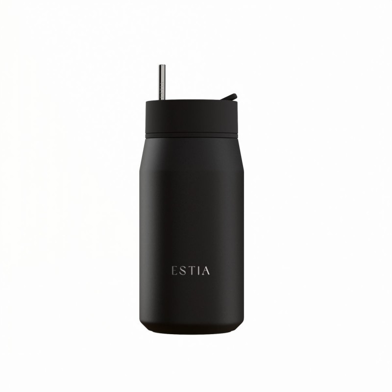 Ανοξείδωτο BPA Free 360ml Void Με Καλαμάκι Lens Save The Aegean Ποτήρι Θερμός  Estia 