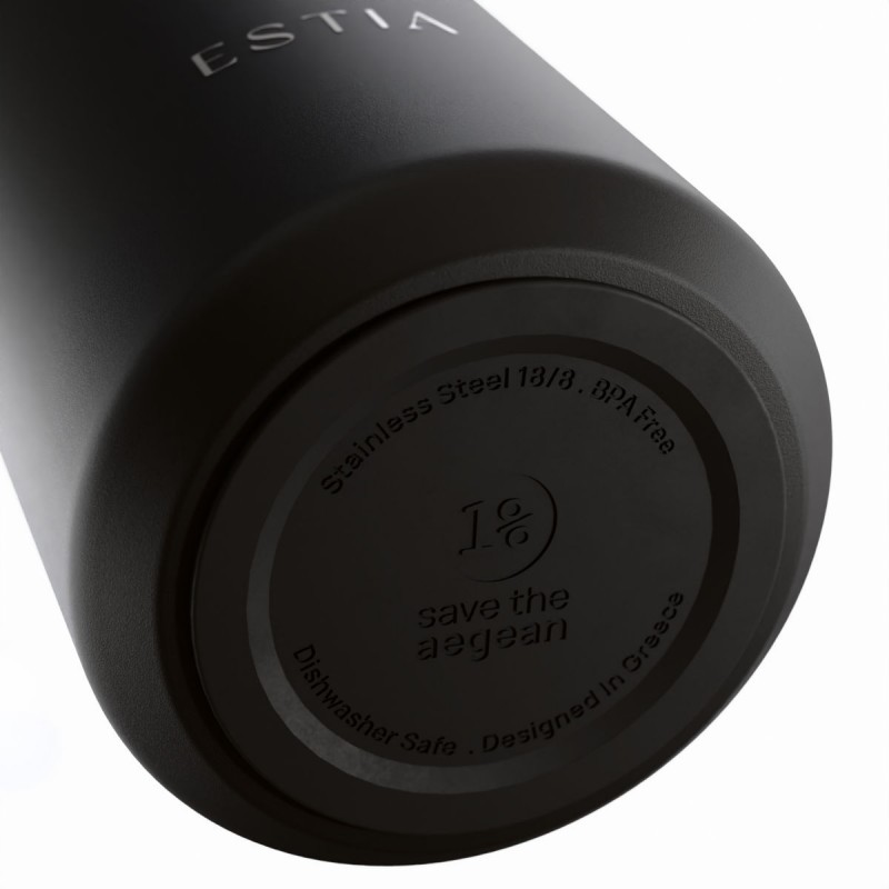 Ανοξείδωτο BPA Free 360ml Void Με Καλαμάκι Lens Save The Aegean Ποτήρι Θερμός  Estia 