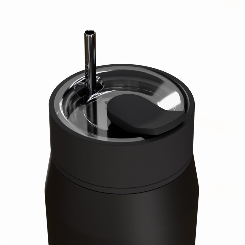 Ανοξείδωτο BPA Free 360ml Void Με Καλαμάκι Lens Save The Aegean Ποτήρι Θερμός  Estia 