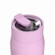 Ποτήρι Θερμός Ανοξείδωτο BPA Free 360ml Lavender Με Καλαμάκι Lens Save The Aegean Estia 