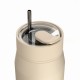 Ποτήρι Θερμός Ανοξείδωτο BPA Free 360ml Dune Με Καλαμάκι Lens Save The Aegean Estia 