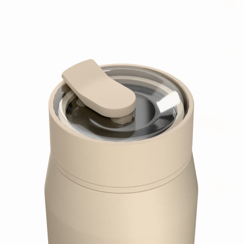 Ποτήρι Θερμός Ανοξείδωτο BPA Free 360ml Dune Με Καλαμάκι Lens Save The Aegean Estia 
