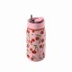 Ποτήρι Θερμός Ανοξείδωτο BPA Free 360ml Cherry Rose Με Καλαμάκι Lens Save The Aegean Estia 