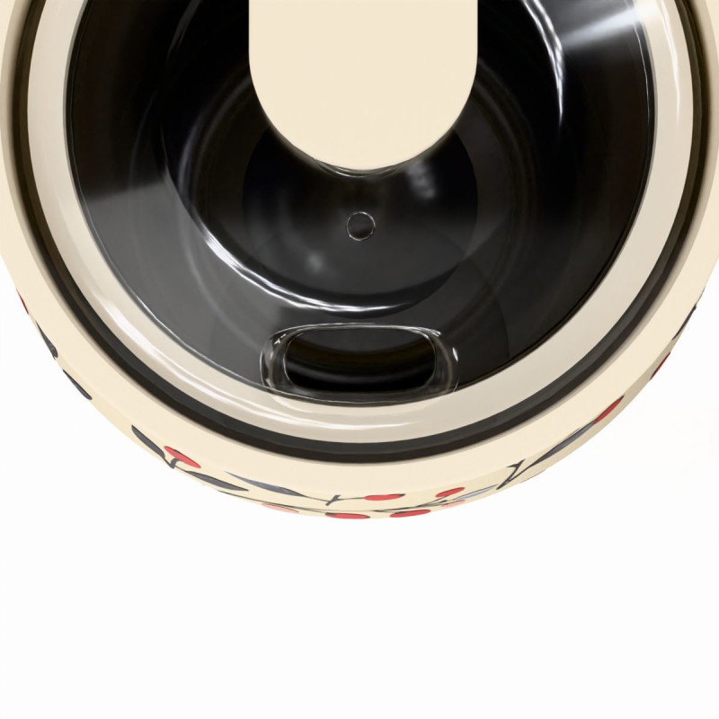 Ποτήρι Θερμός Ανοξείδωτο BPA Free 360ml Bloom Beige Με Καλαμάκι Lens Save The Aegean Estia 