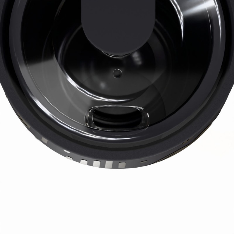 Ποτήρι Θερμός Ανοξείδωτο BPA Free 360ml Noir Echo Με Καλαμάκι Lens Save The Aegean Estia 