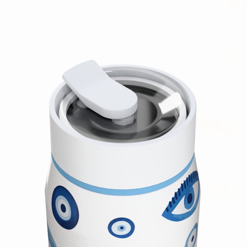 Ποτήρι Θερμός Ανοξείδωτο BPA Free 360ml Spirit Luck Με Καλαμάκι Lens Save The Aegean Estia 