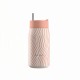 Ποτήρι Θερμός Ανοξείδωτο BPA Free 360ml Soft Ripple Με Καλαμάκι Lens Save The Aegean Estia 
