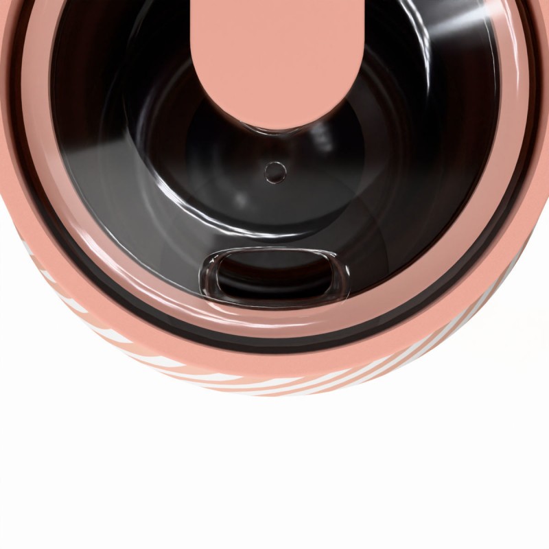 Ποτήρι Θερμός Ανοξείδωτο BPA Free 360ml Soft Ripple Με Καλαμάκι Lens Save The Aegean Estia 