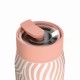 Ποτήρι Θερμός Ανοξείδωτο BPA Free 360ml Soft Ripple Με Καλαμάκι Lens Save The Aegean Estia 