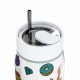 Ποτήρι Θερμός Ανοξείδωτο BPA Free 360ml Urban Vibes Με Καλαμάκι Lens Save The Aegean Estia 