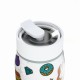 Ποτήρι Θερμός Ανοξείδωτο BPA Free 360ml Urban Vibes Με Καλαμάκι Lens Save The Aegean Estia 