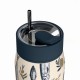 Ποτήρι Θερμός Ανοξείδωτο BPA Free 360ml Salt Life Με Καλαμάκι Lens Save The Aegean Estia 