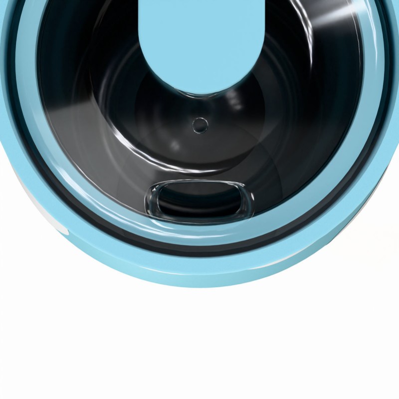 Ποτήρι Θερμός Ανοξείδωτο BPA Free 360ml Blue Daisy Με Καλαμάκι Lens Save The Aegean Estia 
