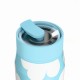 Ποτήρι Θερμός Ανοξείδωτο BPA Free 360ml Blue Daisy Με Καλαμάκι Lens Save The Aegean Estia 