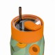 Ποτήρι Θερμός Ανοξείδωτο BPA Free 360ml Peach Garden Με Καλαμάκι Lens Save The Aegean Estia 