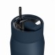 Ποτήρι Θερμός Ανοξείδωτο BPA Free 360ml Indigo Με Καλαμάκι Lens Save The Aegean Estia 