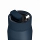 Ποτήρι Θερμός Ανοξείδωτο BPA Free 360ml Indigo Με Καλαμάκι Lens Save The Aegean Estia 