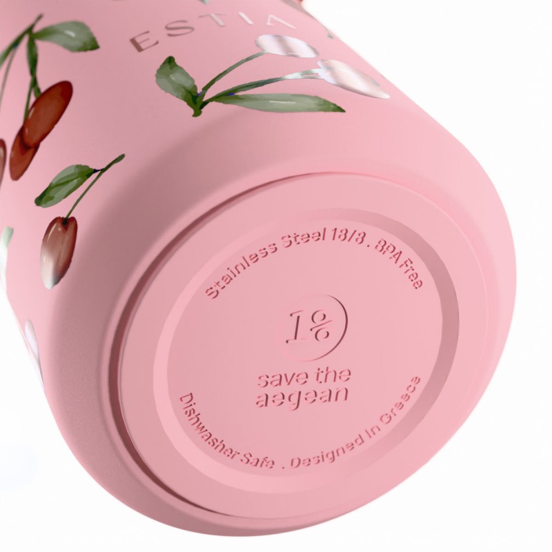 Estia Θερμός Pulse Save The Aegean 500ml Cherry Rose