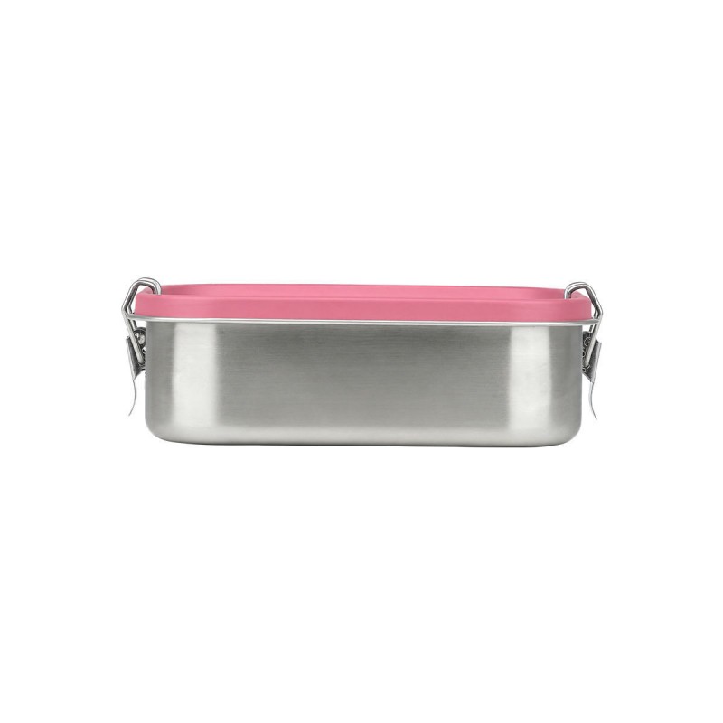 Δοχείο Φαγητού Inox Ροζ Με Χωρίσματα 1.2lt Estia 