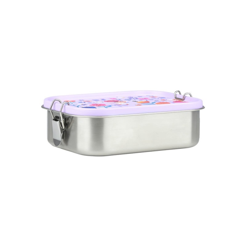 Δοχείο Φαγητού Ανοξείδωτο Παιδικό 1.2lt Λιλά Estia Fairy Tales