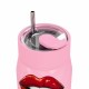 Ποτήρι Θερμός Ανοξείδωτο BPA Free 360ml Blush Pop Με Καλαμάκι Lens Save The Aegean Estia 