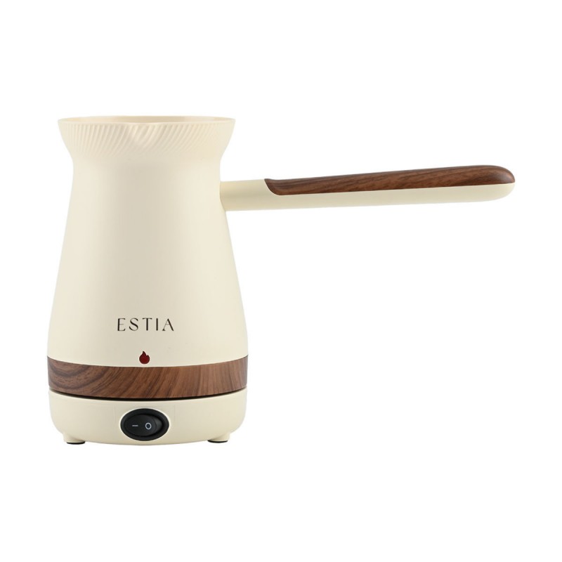 Ηλεκτρικό Μπρίκι Pure Cream 1000W Χωρητικότητα 500ml Μπεζ Estia 