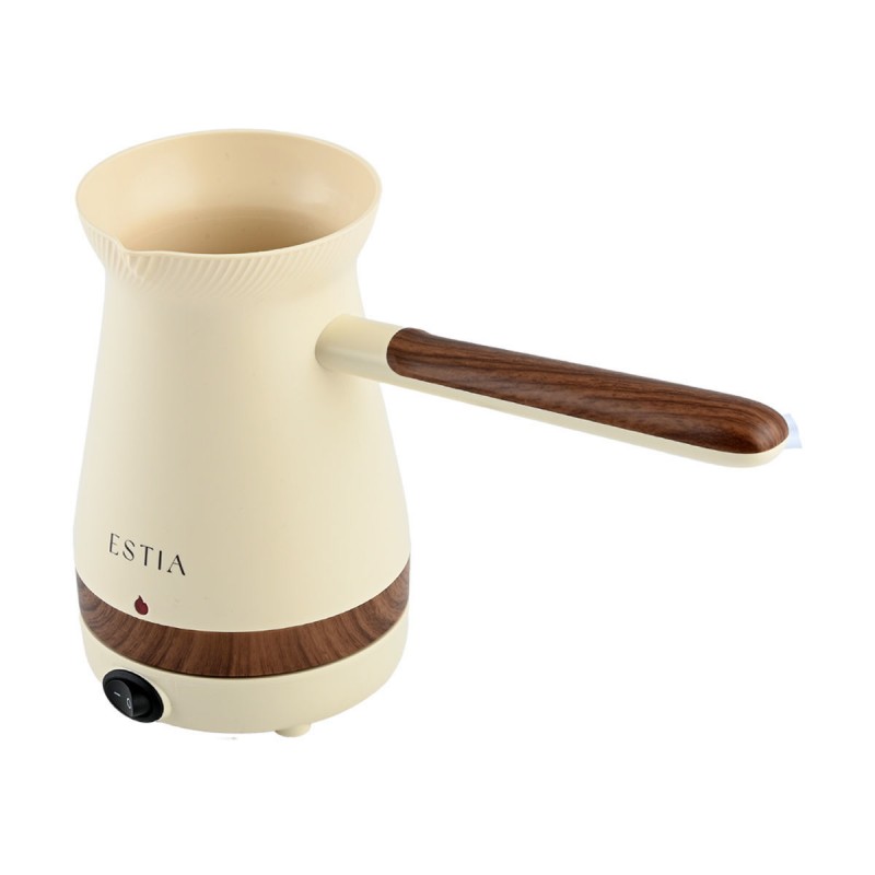 Ηλεκτρικό Μπρίκι Pure Cream 1000W Χωρητικότητα 500ml Μπεζ Estia 