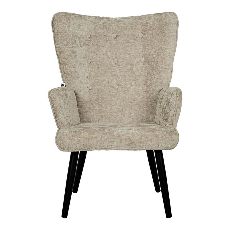 Πολυθρόνα Μπεζ-μαύρο 67x74x97cm