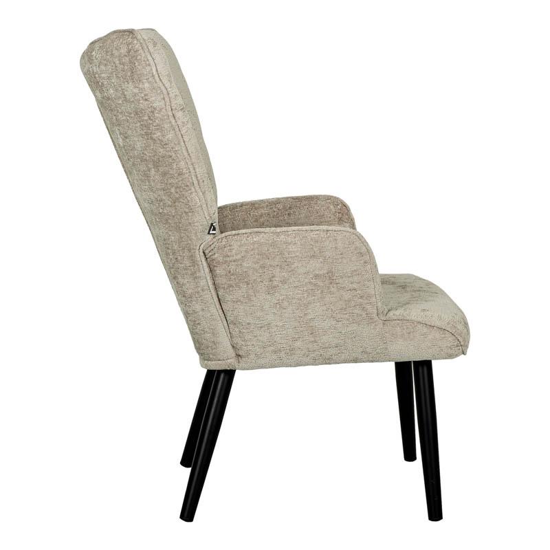 Πολυθρόνα Μπεζ-μαύρο 67x74x97cm