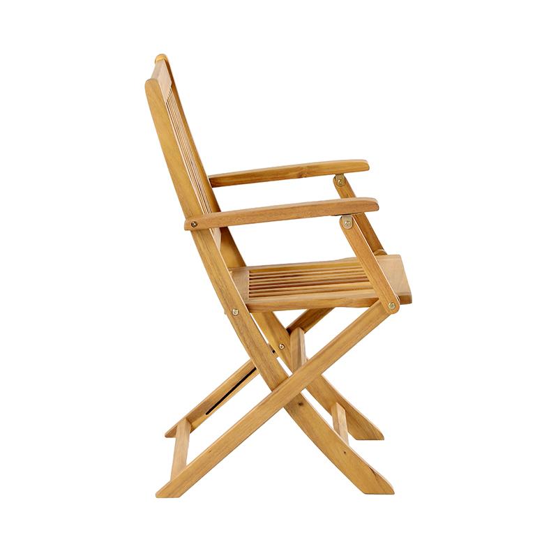 Σετ Bistro 3 Τεμ Ξύλο Ακακίας Fl921 Καρυδί Σκελετός 60X60X75Εκ Fylliana 