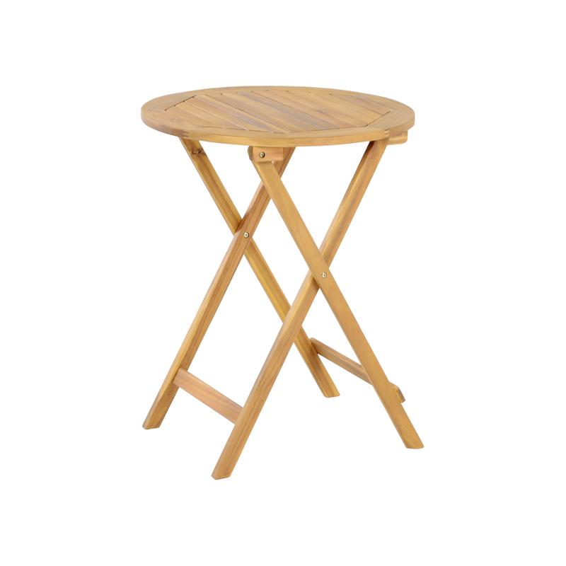 Σετ Bistro 3 Τεμ Ξύλο Ακακίας Fl921 Καρυδί Σκελετός 60X60X75Εκ Fylliana 
