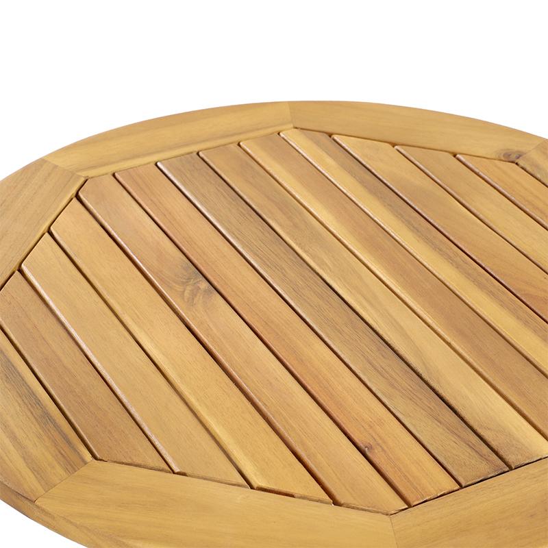 Σετ Bistro 3 Τεμ Ξύλο Ακακίας Fl921 Καρυδί Σκελετός 60X60X75Εκ Fylliana 