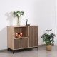 Κομότα Sonoma-Wallnut Χρώμα 90x40x80εκ Fylliana Rythmos 