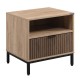Κομοδίνο Sonoma-Wallnut Χρώμα 50x40x50εκ Fylliana Rythmos