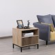 Κομοδίνο Sonoma-Wallnut Χρώμα 50x40x50εκ Fylliana Rythmos