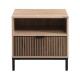 Κομοδίνο Sonoma-Wallnut Χρώμα 50x40x50εκ Fylliana Rythmos