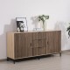 Μπουφές Rythmos Sonoma-Wallnut Χρώμα 160x41x80εκ. Fylliana 
