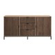 Μπουφές Rythmos Sonoma-Wallnut Χρώμα 160x41x80εκ. Fylliana 